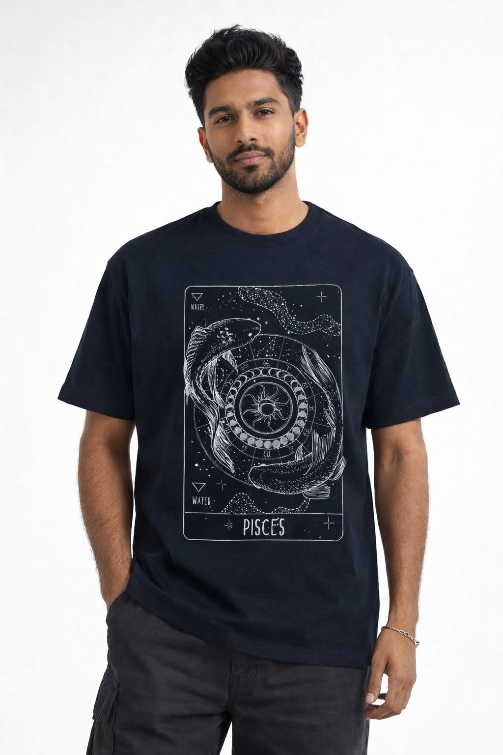 FO Pisces Constellation Drop Shoulder Tee